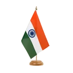 Holz Tischflagge Indien 15 x 22 cm