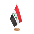 Irak Holz Tischflagge 15 x 22 cm