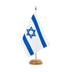 Israel Holz Tischflagge 15 x 22 cm