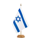 Holz Tischflagge Israel 15 x 22 cm