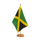 Jamaika Holz Tischflagge 15 x 22 cm