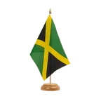 Holz Tischflagge Jamaika 15 x 22 cm
