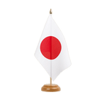 Japan Holz Tischflagge 15 x 22 cm
