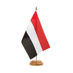 Holz Tischflagge Jemen 15 x 22 cm