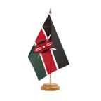 Holz Tischflagge Kenia 15 x 22 cm