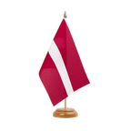 Lettland Holz Tischflagge 15 x 22 cm