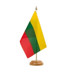 Holz Tischflagge Litauen 15 x 22 cm