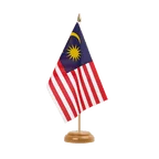 Holz Tischflagge Malaysia 15 x 22 cm