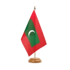 Holz Tischflagge Malediven 15 x 22 cm