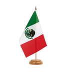 Tischflagge Mexiko - 15 x 22 cm Holz