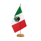 Holz Tischflagge Mexiko 15 x 22 cm