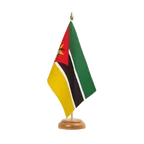 Mozambique Table Flag 6x9", wooden