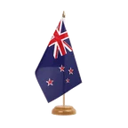Holz Tischflagge Neuseeland 15 x 22 cm