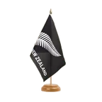 New Zealand feather all blacks Table Flag 6x9", wooden