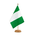 Holz Tischflagge Nigeria 15 x 22 cm