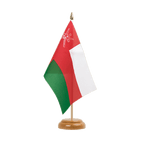 Oman Holz Tischflagge 15 x 22 cm