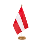 Austria Table Flag 6x9", wooden