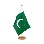 Holz Tischflagge Pakistan 15 x 22 cm