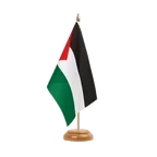 Holz Tischflagge Palästina 15 x 22 cm
