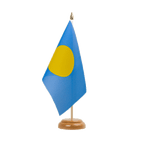 Palau Holz Tischflagge 15 x 22 cm