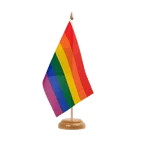 Rainbow Table Flag 6x9", wooden