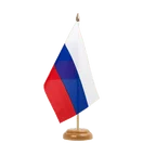 Russia Table Flag 6x9", wooden
