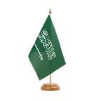 Saudi Arabia Table Flag 6x9", wooden
