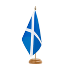 Schottland hellblau Holz Tischflagge 15 x 22 cm