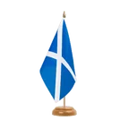 Holz Tischflagge Schottland hellblau 15 x 22 cm