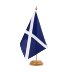 Schottland navy Holz Tischflagge 15 x 22 cm