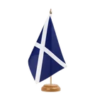 Holz Tischflagge Schottland navy 15 x 22 cm
