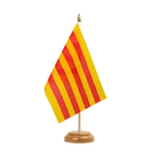 Holz Tischflagge Katalonien 15 x 22 cm