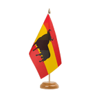 Spanien mit Stier Holz Tischflagge 15 x 22 cm