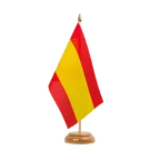 Drapeau de table Espagne sans Blason 15 x 22 cm, bois