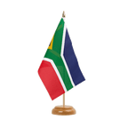 Südafrika Holz Tischflagge 15 x 22 cm