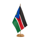 Holz Tischflagge Südsudan 15 x 22 cm