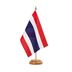Thailand Holz Tischflagge 15 x 22 cm