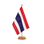 Holz Tischflagge Thailand 15 x 22 cm