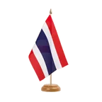 Drapeau de table Thaïlande 15 x 22 cm, bois