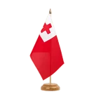 Tonga Table Flag 6x9", wooden