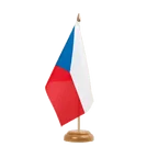 Czech Republic Table Flag 6x9", wooden