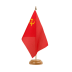 UDSSR Sowjetunion Holz Tischflagge 15 x 22 cm