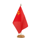 Holz Tischflagge UDSSR Sowjetunion 15 x 22 cm