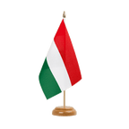 Hungary Table Flag 6x9", wooden