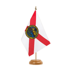 Florida Holz Tischflagge 15 x 22 cm
