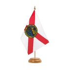 Holz Tischflagge Florida 15 x 22 cm