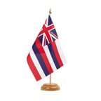 Hawaii Holz Tischflagge 15 x 22 cm
