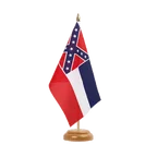 Holz Tischflagge Mississippi 15 x 22 cm