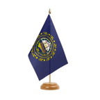 New Hampshire Holz Tischflagge 15 x 22 cm