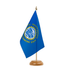 South Dakota Holz Tischflagge 15 x 22 cm